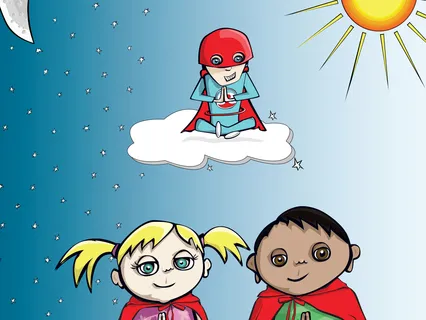 Rest And DreamTime Visualization: Labyrinth With The Adventures of Super Stretch