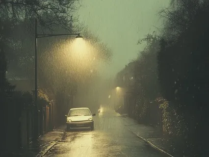 Restful Night: Gentle Rain & Calming Brown Noise