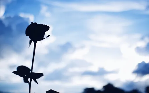 Rolling Clouds Over A Favored Rose