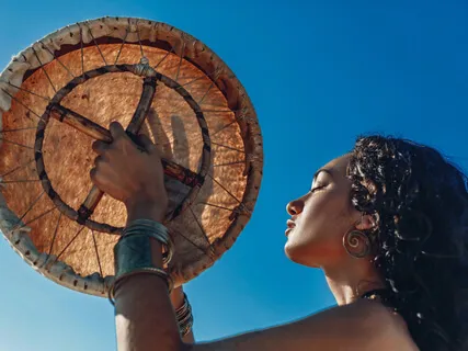 Divine Feminine Goddess Embodiment With Sacral Chakra Drum