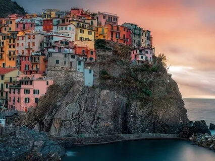 Seaside Ocean Sounds In Manarola, Italy