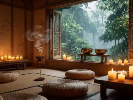 Serene Rainfall | 528 Hz Calming Soundscape With Rain Sounds