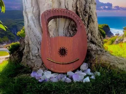Serenity Harp in 528hz with Ocean Sounds