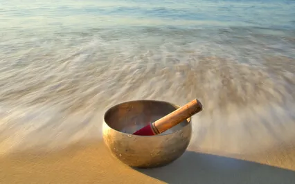 Shelter Beach With Singing Bowl