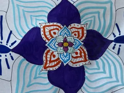 Simple Mandala Drawing Tutorial - 1