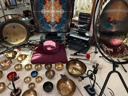 Singing Bowl Conversation And Gong Bath Duet #1