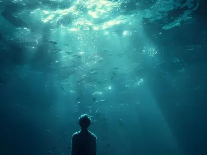 Sinking Into The Deep, A Twilight Ocean Journey