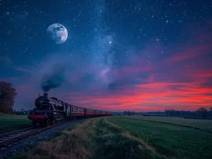 Sleep Meditation - Train Journey In The English Countryside