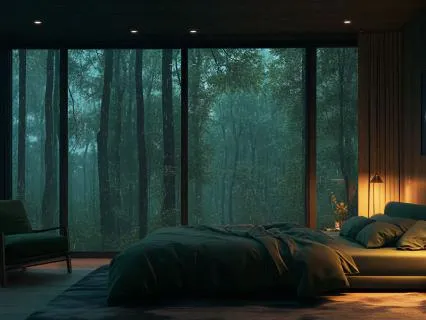 Sleep Through The Storm: Rain, Thunder And Gentle Music