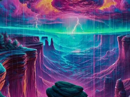 Sleepy Thunder Storm Watching From The Canyon’s Edge