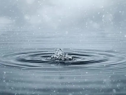 Snowfall On Water