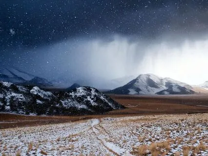Snowstorm ASMR: Blowing Wind And Freezing Snow