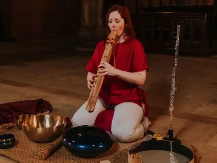 Soothing Drone Flute Soundscape With Tibetan Bowls