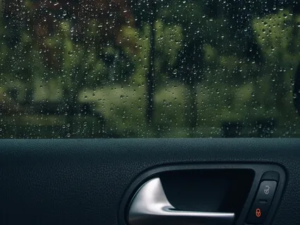 Soothing Rain From Inside The Car - Healing Rain For Sleep