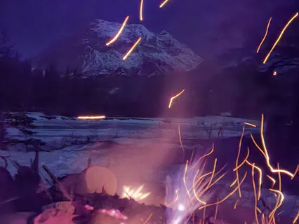 Sounds Of Nature | Rocky Mountain Campfire Next To The River