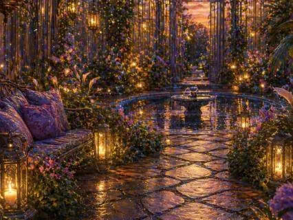 Spring Rain At The Conservatory: A Peaceful Sleep Story