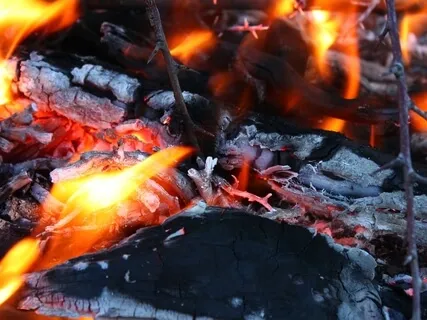 Summer Fire Night For Relaxation