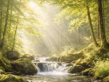 Summer Forest Creek | All Night Deep Sleep 12 Hours