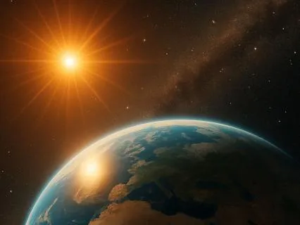 Sunrise in the Solar System