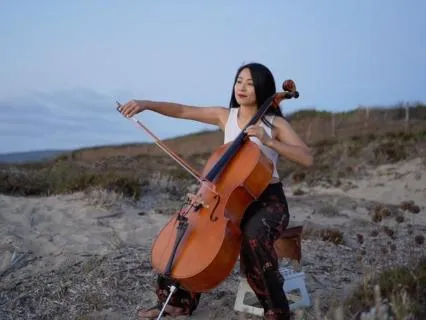 Sunset Cello & Mediterranean Waves