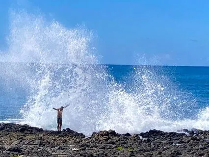 Surrounded By Sloshing Waves