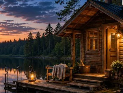 The Bathhouse By The Lake: A Peaceful Finnish Sleep Story