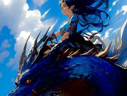 The Blue Flower Dragon