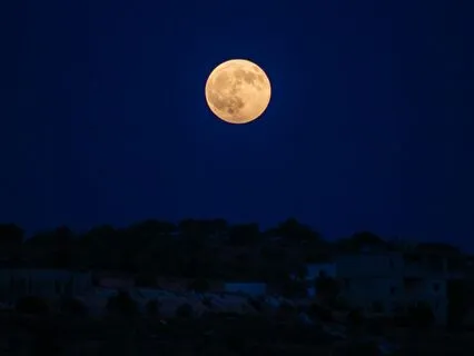 The Blue Moon: Peaceful Ambient Reflection