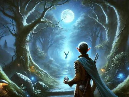 The Elf And The Starlight Stag