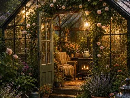 The Greenhouse Cottage: A Rainy Sleep Story