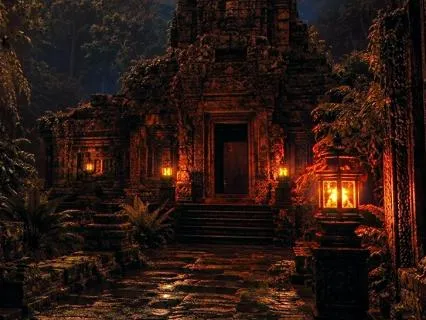 The Hidden Temple – Night Atmosphere – 8D Sleep Soundscape