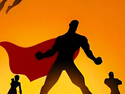 The Laser Battle (Superhero Story)