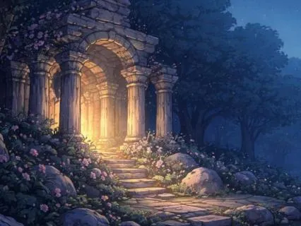The Magical Feline Temple: Cozy Fantasy Bedtime Tale