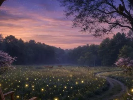 The Meadow Of Small Lights: A Brief Settle Sleep Story