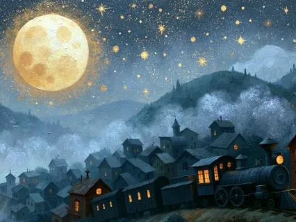 The Night Train Of Ages | Sleep Story Rain & Train Sounds