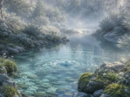 The Spring Beneath The Silver Pines: A Peaceful Sleep Story