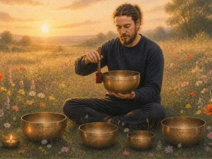 Theta Binaural Beats And Singing Bowls For Vagus Nerve