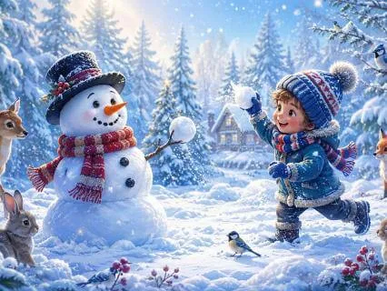 Throw Snowballs With Frosty The Snowman