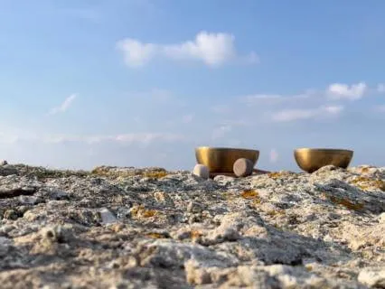 Tibetan Singing Bowl Meditation On A Mountain Peak