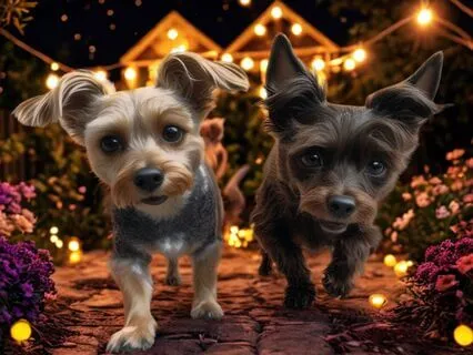 Tinker And Davey's Magical Nighttime Garden