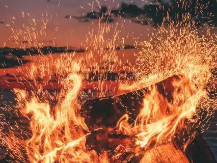 Tranquil Fire Sounds For Sleep