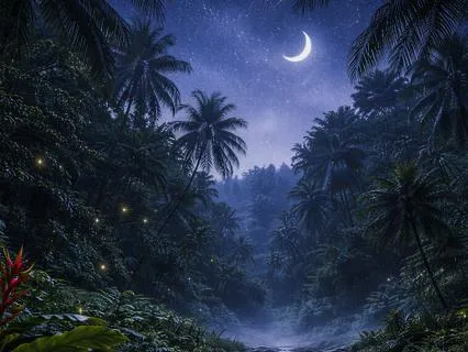 Tropical Night – Forest Nature Sounds – 10 Hr – Deep Sleep
