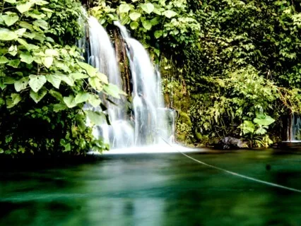 Stress Relief & Healing | Tropical Waterfall Visualization