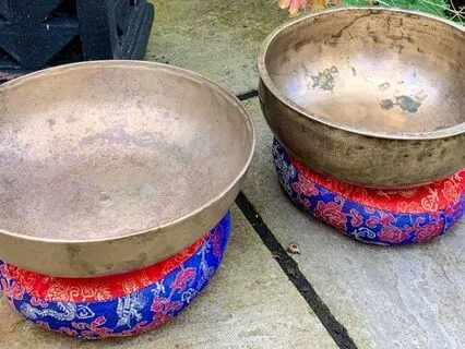 Two Shamanic Himalayan Singing Bowls And Stream