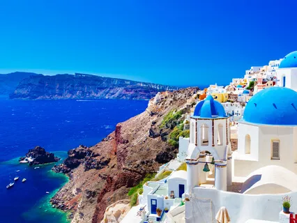 Uplifting Santorini Greece