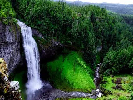 Walking To The Waterfall