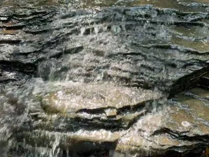 Water Over Rock Ledges