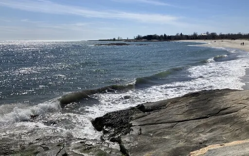 Waves Crashing On Rocks (With Birds At Times)