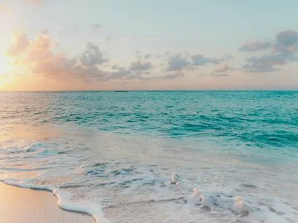 Waves Crashing On Shore On A Dreamy Beach For Good Sleep