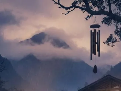 Wind and Singing Bowl for Healing Sleep